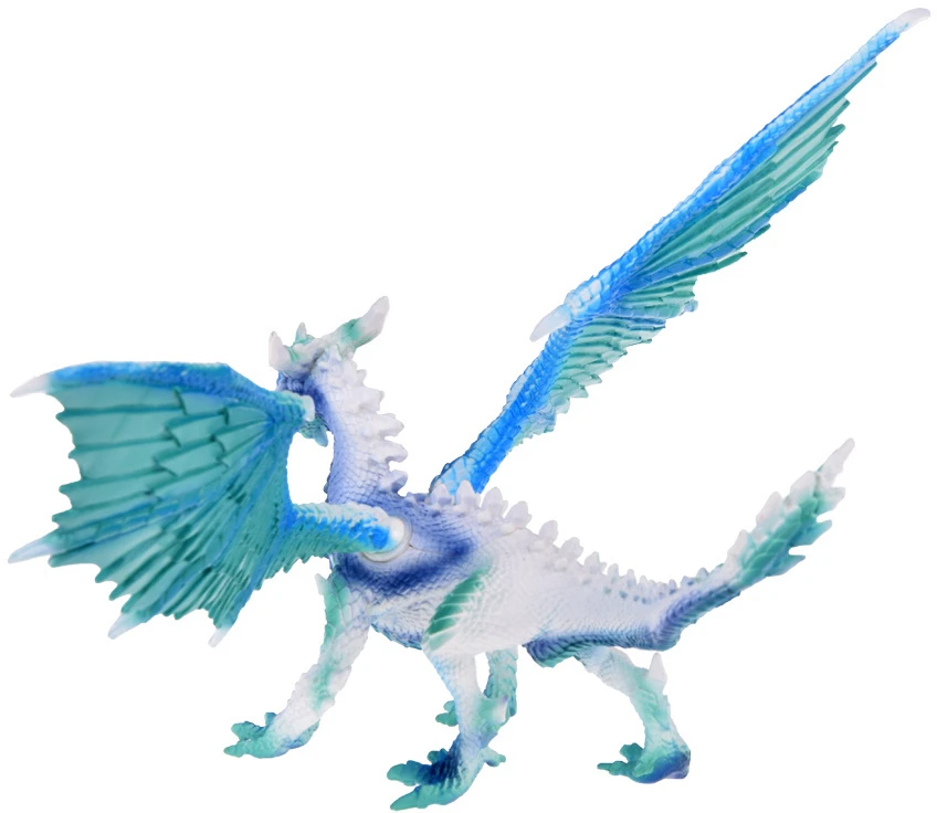 Jokomisiada Mėlyna and baltas Dragon figurine with movable wings ZA5017