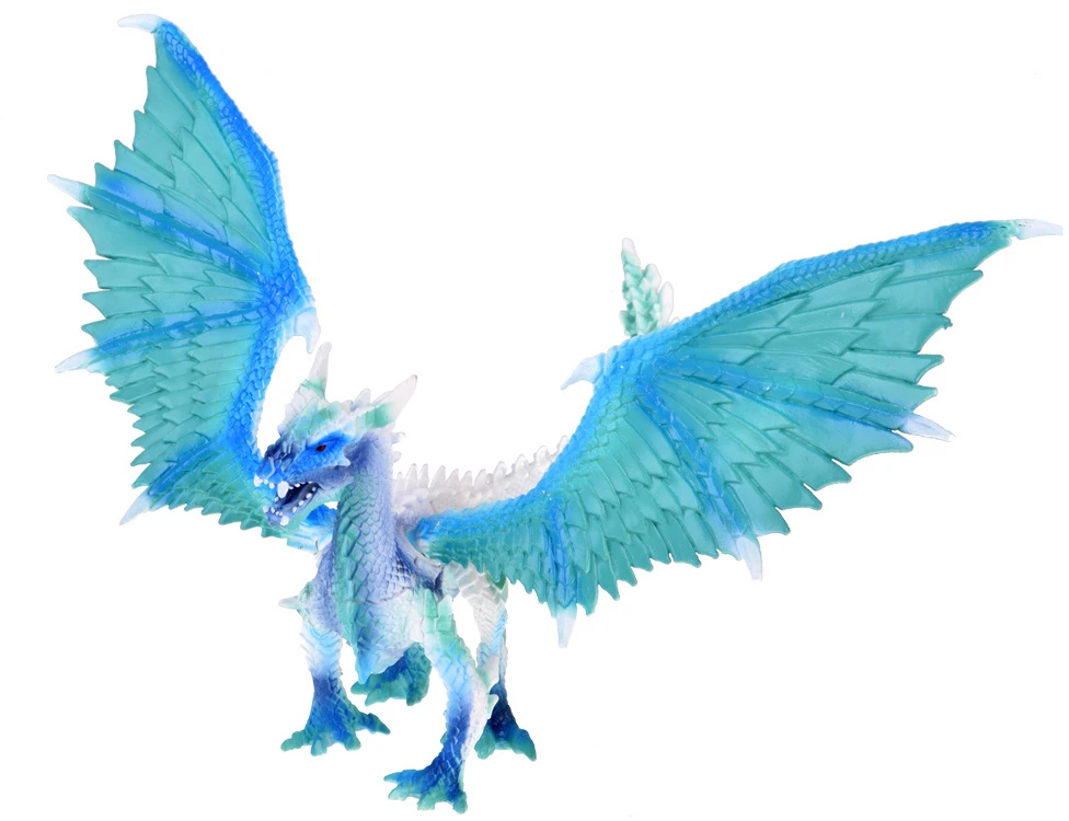 Jokomisiada Mėlyna and baltas Dragon figurine with movable wings ZA5017