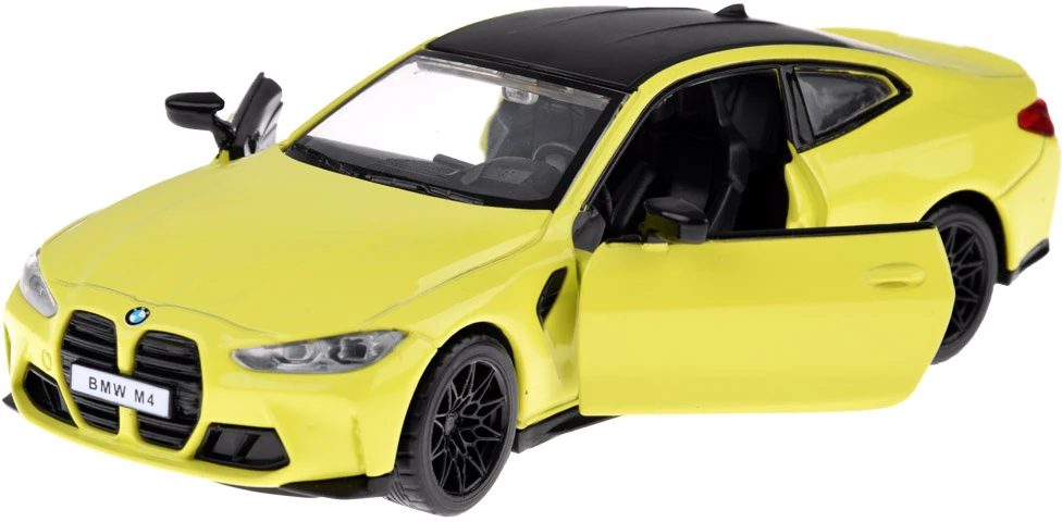 Jokomisiada Metalo automobilio modelis BMW M4 skalė 1:32 Šviesos ZA4617 garsai