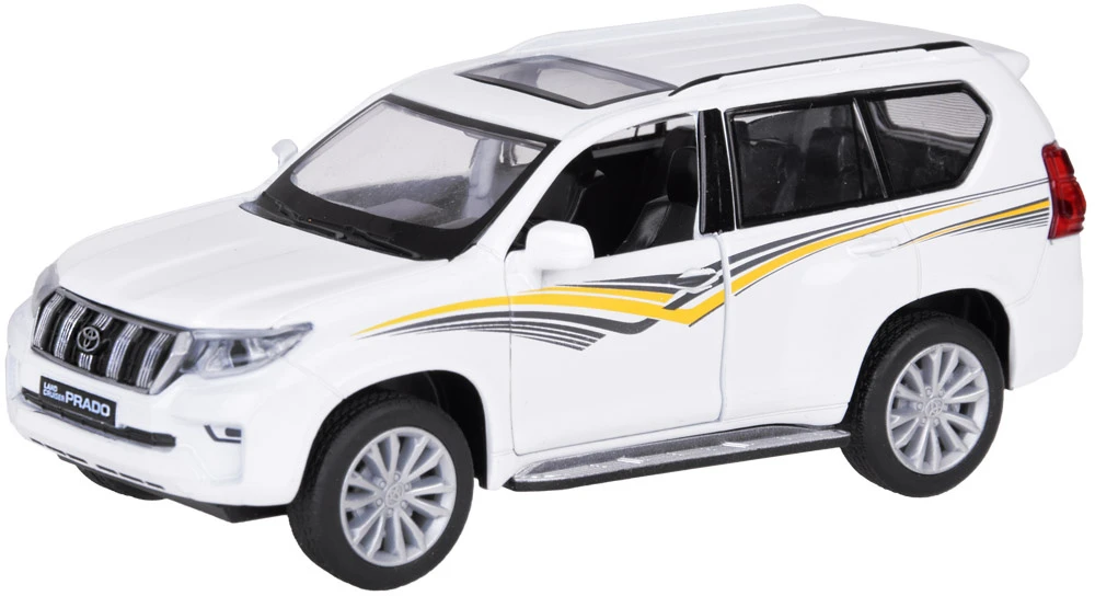 Jokomisiada Metalinis automobilio modelis TOYOTA LAND CRUISER PRADO su šviesa ir garsu visureigis ZA5056