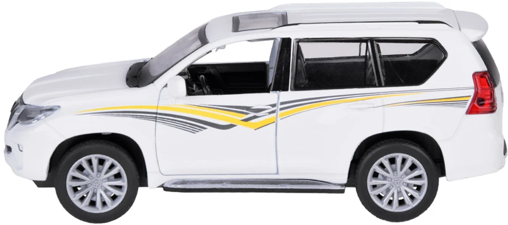 Jokomisiada Metalinis automobilio modelis TOYOTA LAND CRUISER PRADO su šviesa ir garsu visureigis ZA5056