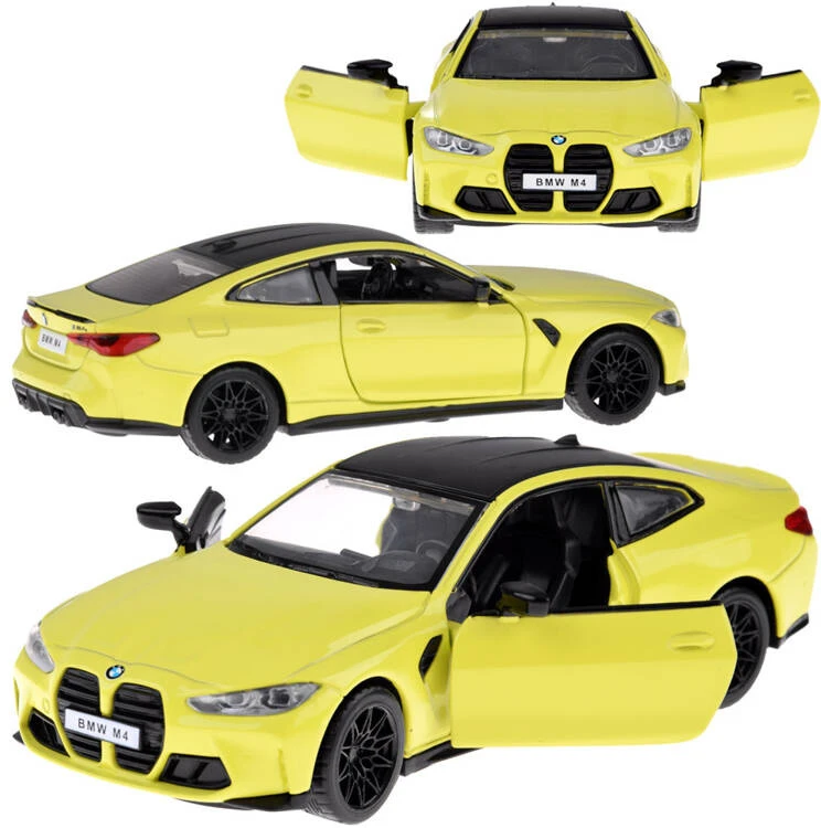 Jokomisiada Metalo automobilio modelis BMW M4 skalė 1:32 Šviesos ZA4617 garsai