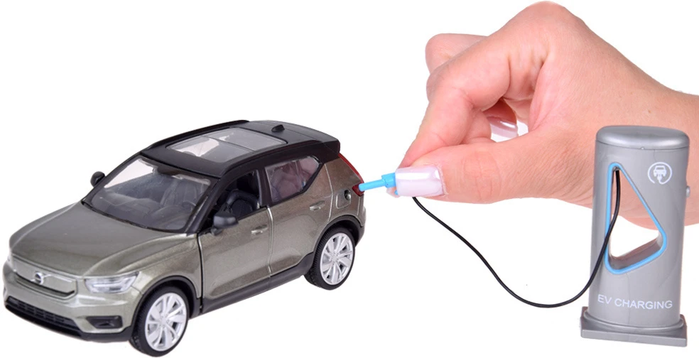 Jokomisiada Metalinis automobilis Elektrinis krosoveris Volvo XC40 garsai šviečia ZA5043