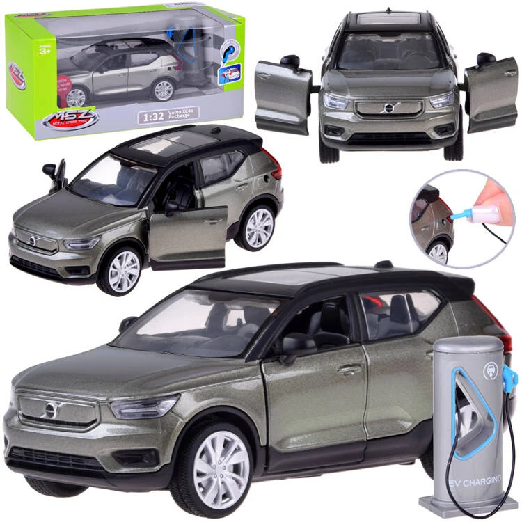 Jokomisiada Metalinis automobilis Elektrinis krosoveris Volvo XC40 garsai šviečia ZA5043