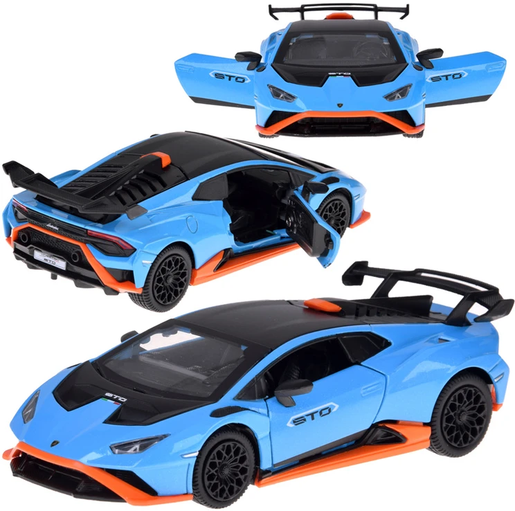 Jokomisiada Metalinis automobilis „Lamborghini Huracan STO“ 1:32 garso ir šviesos efektas ZA5949