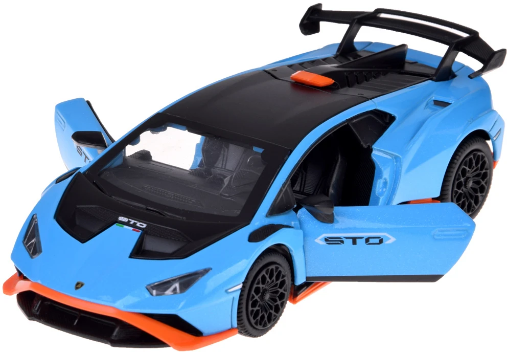 Jokomisiada Metalinis automobilis „Lamborghini Huracan STO“ 1:32 garso ir šviesos efektas ZA5949