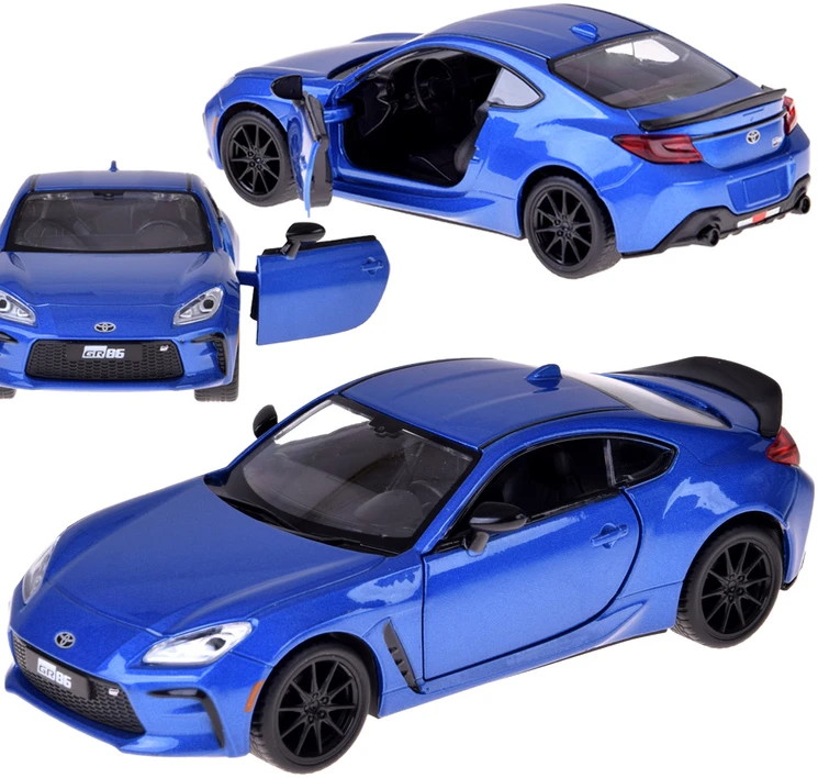 Jokomisiada metalinis sportinis automobilis Toyota GR86 1:28 su garso ir šviesos efektais ZA5947