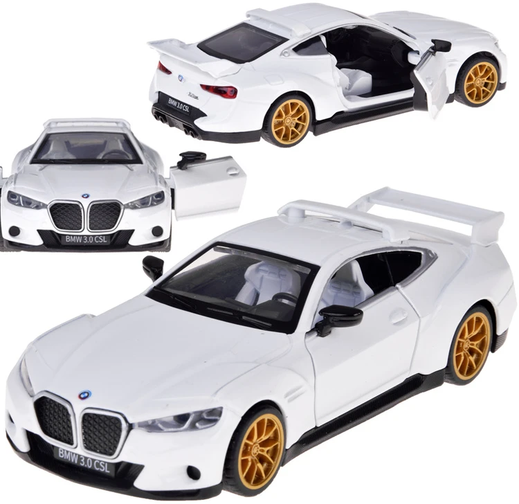 Jokomisiada metalinis sportinis automobilis BMW 3.0 CSL 1:34 su garso ir šviesos efektais ZA5948