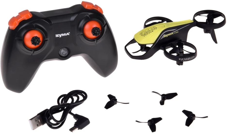 Jokomisiada Mini dronas SYMA X39 keturių ašių 2 greičių akrobatikos nuotolinio valdymo pultas 2.4GHz RC0715