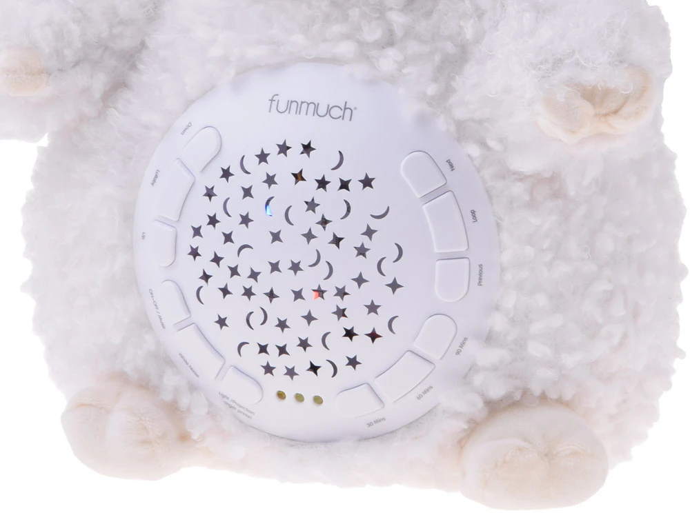 Jokomisiada Soft SHEEP Star Projektorius - 20 skirtingų lopšinių + garsai ZA5750
