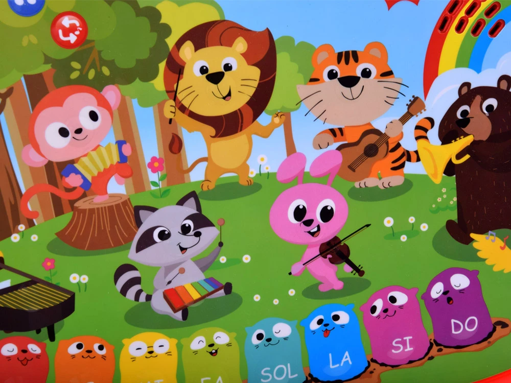 Jokomisiada Educational interactive organ with animals, sounds, melodies ZA5955