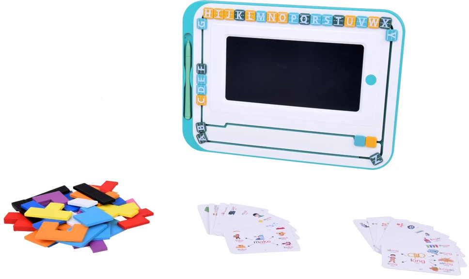 Jokomisiada Mokomasis rinkinys 3in1 LCD lenta + kortelės ANGLŲ KALBOS MOKYMUI TA0113