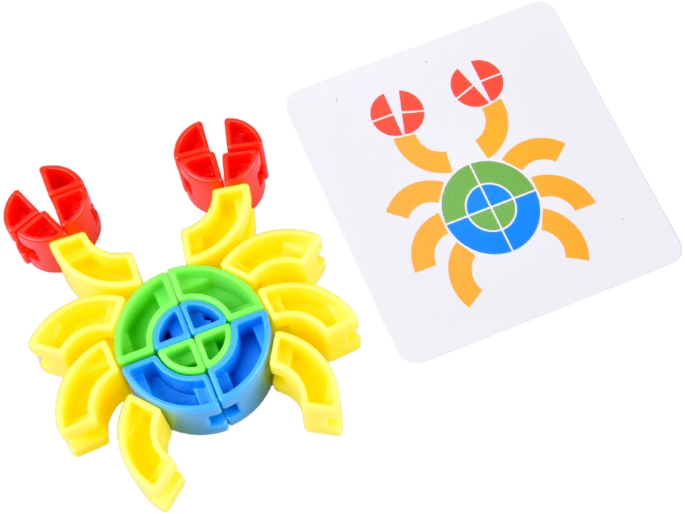 Dėlionė Jokomisiada Montessori geometric puzzle for observation skills and hand exercises ZA5808