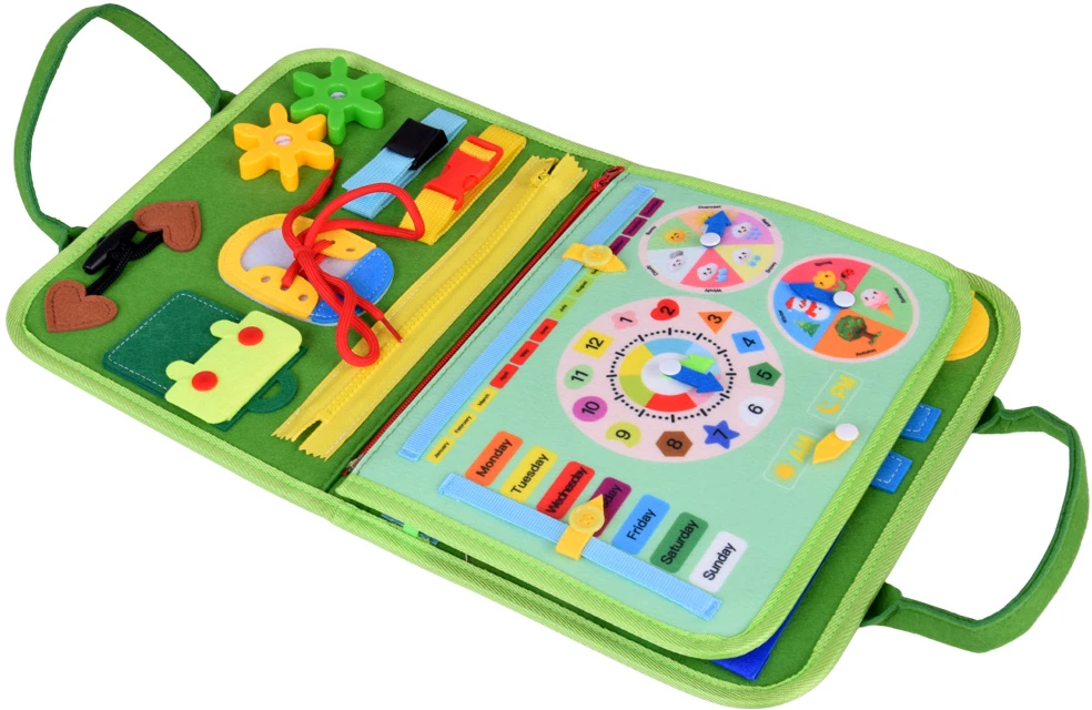 Jokomisiada Montessori clock ZA6022 educational manipulative book