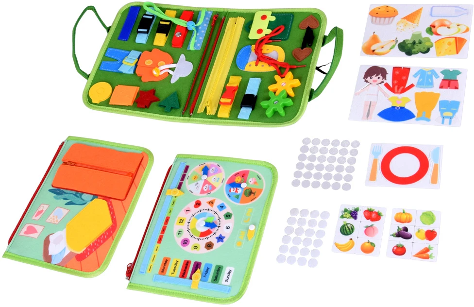 Jokomisiada Montessori clock ZA6022 educational manipulative book
