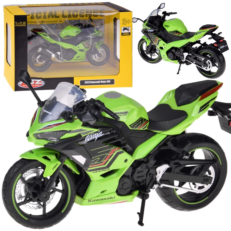 „Jokomisiada“ motociklo modelis „Kawasaki Ninja 400 2023“ – motociklas, mastelis 1:12 ZA5952