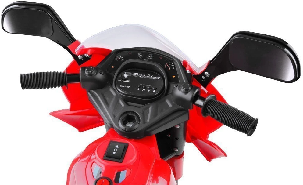 Jokomisiada Akumuliatorinis motociklas vaikams PA0241 | spalva: raudona