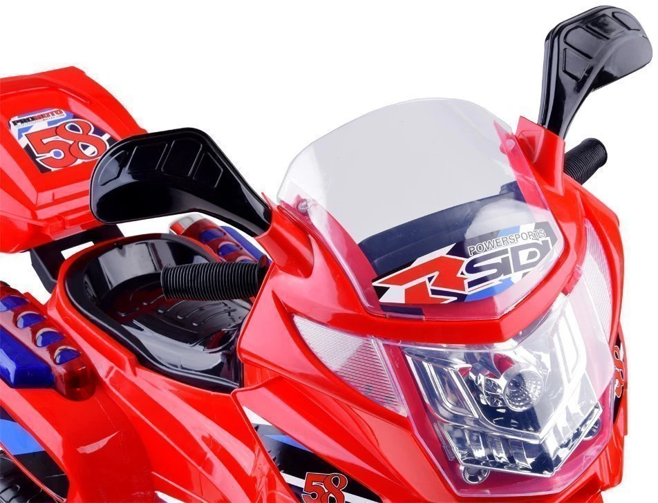 Jokomisiada Akumuliatorinis motociklas vaikams PA0241 | spalva: raudona