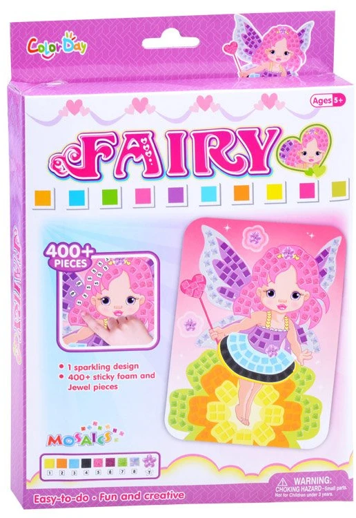 Jokomisiada Mozaika iškirpti lipdukas Fairy lipdukai ZA3274
