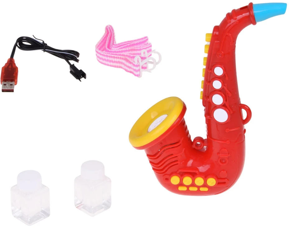 Jokomisiada Soap bubbles - SAXOPHONE bubble machine Sound + light ZA6154 CZ