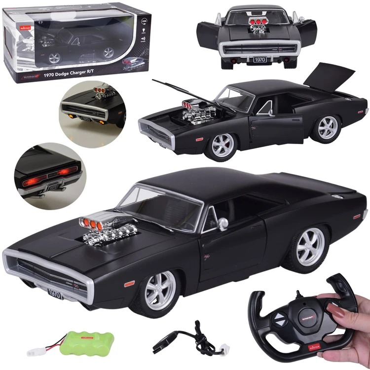 Jokomisiada Nuotoliniu būdu valdomas automobilis Dodge Charger R/T 1970 m., ikoniškas amerikietiškas RC0725