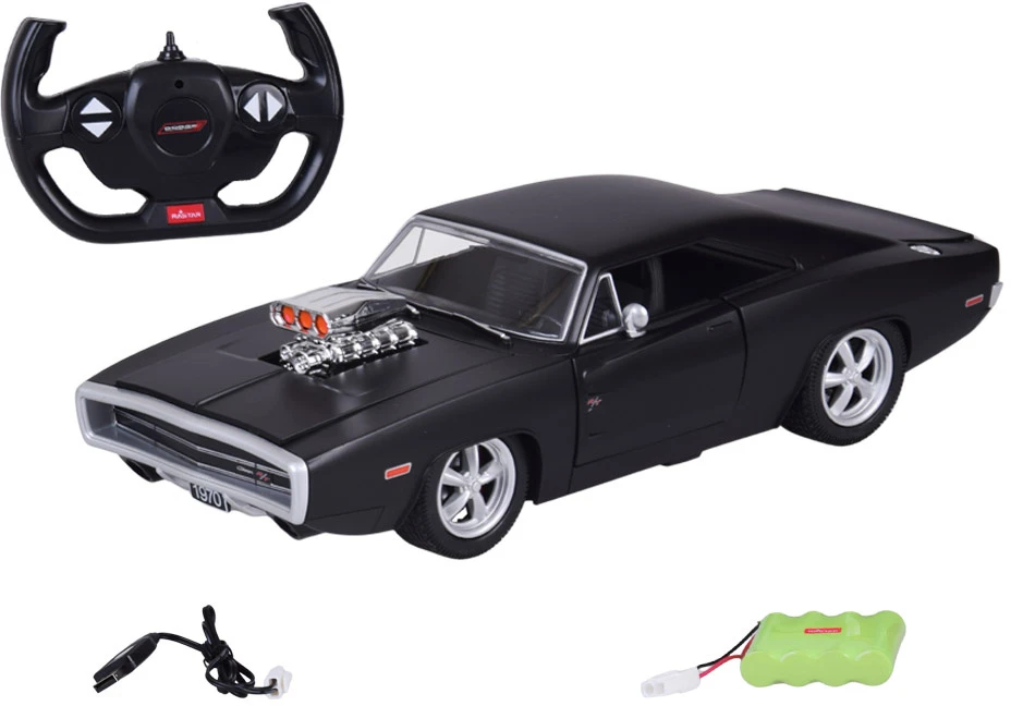 Jokomisiada Nuotoliniu būdu valdomas automobilis Dodge Charger R/T 1970 m., ikoniškas amerikietiškas RC0725