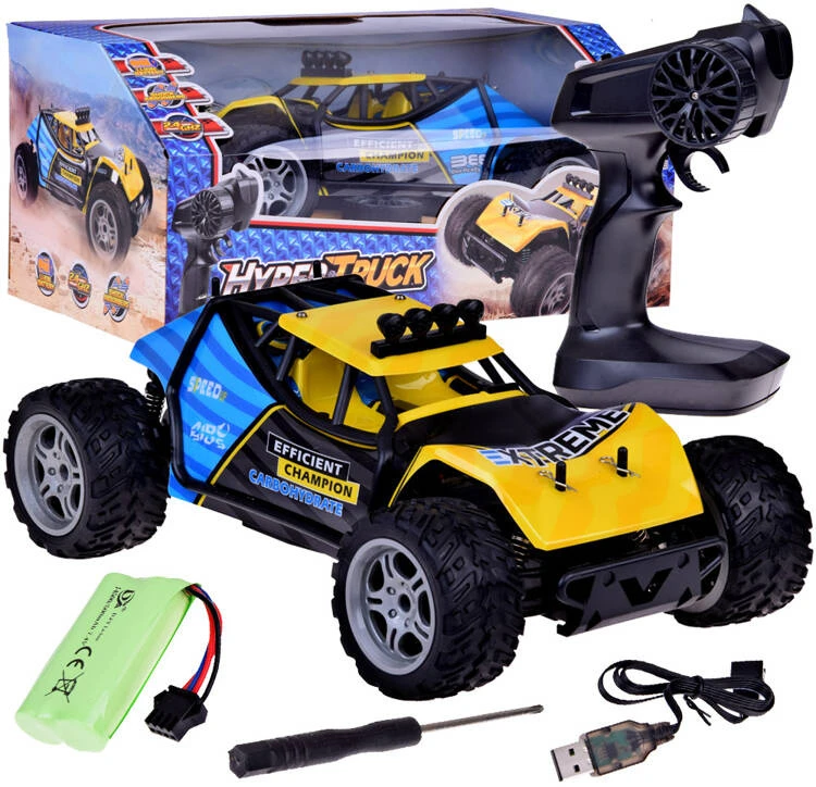 Jokomisiada r/c car r/c car Nuotoliniu būdu valdomas automobilinis rinkinys HYPER TRUCK OFF-ROAD su nuotolinio valdymo pulteliu RC0641 ZO