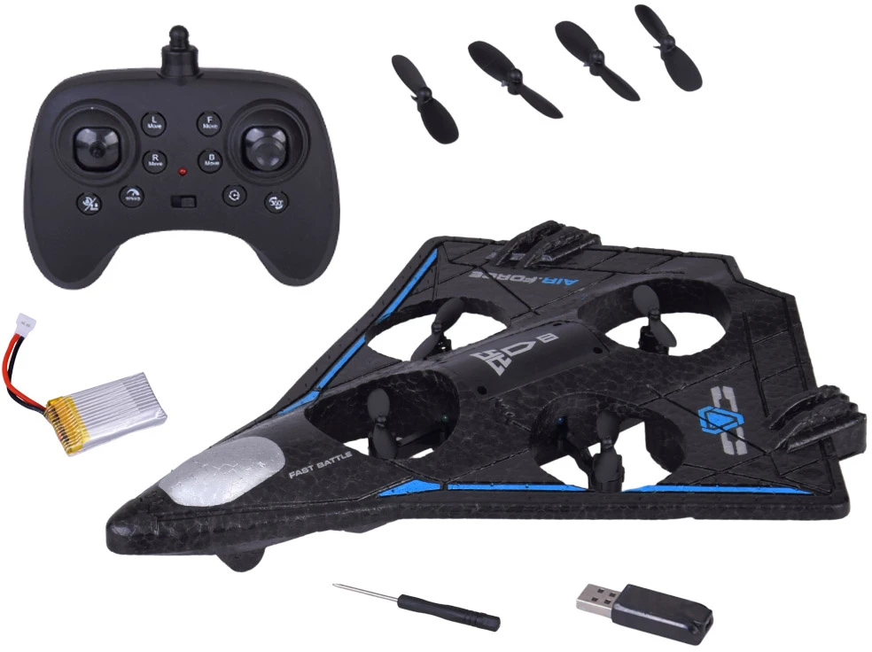 Jokomisiada Remote Controlled Lightweight Drone with LED Effects and 360° Stunts RC0751
