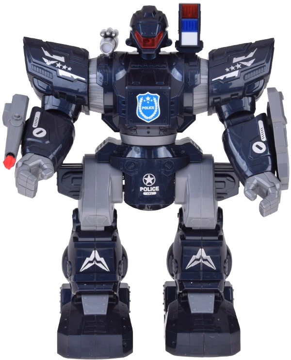 Jokomisiada Remote-controlled POLICE ROBOT - walks, dances, shoots and lights up RC0731