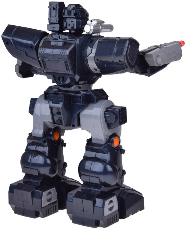 Jokomisiada Remote-controlled POLICE ROBOT - walks, dances, shoots and lights up RC0731