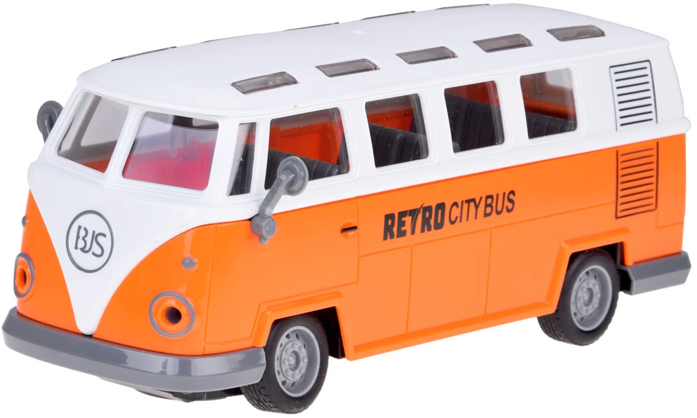Jokomisiada Šviečiantis autobusas RETRO CITY BUS, valdomas nuotolinio valdymo pulteliu RC0677