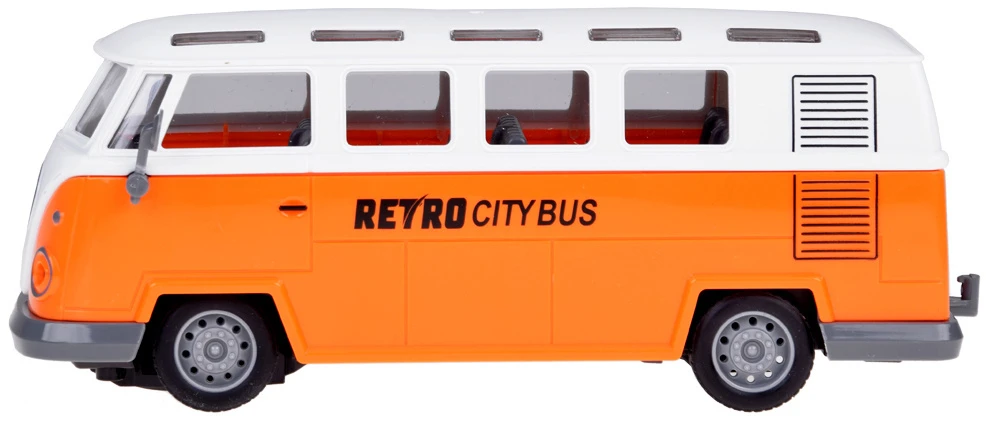 Jokomisiada Šviečiantis autobusas RETRO CITY BUS, valdomas nuotolinio valdymo pulteliu RC0677