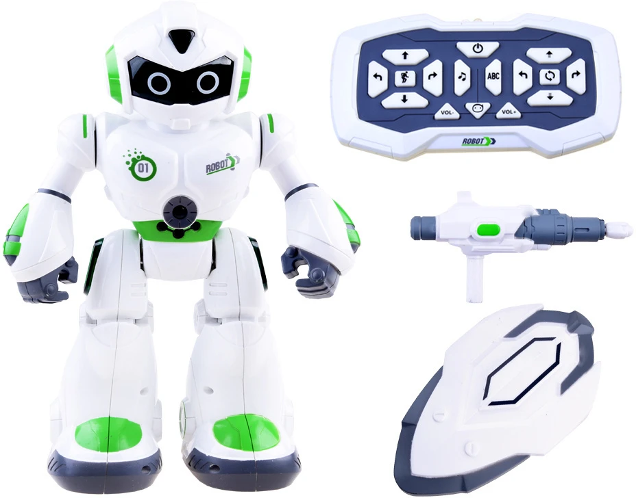 Jokomisiada Nuotoliniu būdu valdomas šokių ROBOTAS Mokantis anglų kalbą šviesa + garsas RC0447