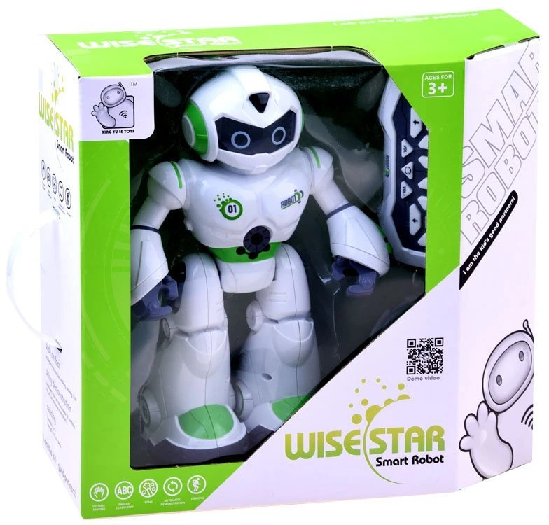 Jokomisiada Nuotoliniu būdu valdomas šokių ROBOTAS Mokantis anglų kalbą šviesa + garsas RC0447