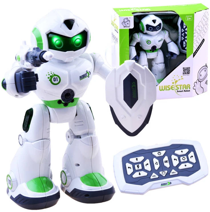 Jokomisiada Nuotoliniu būdu valdomas šokių ROBOTAS Mokantis anglų kalbą šviesa + garsas RC0447