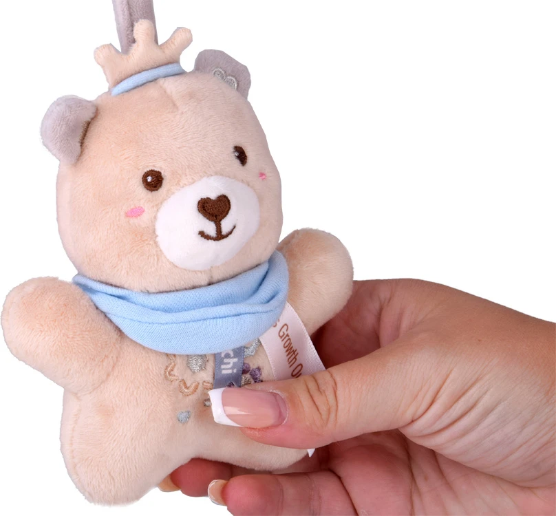 Jokomisiada Crib Hanging Toy with Teddy and Teether – Newborn Gift ZA5878