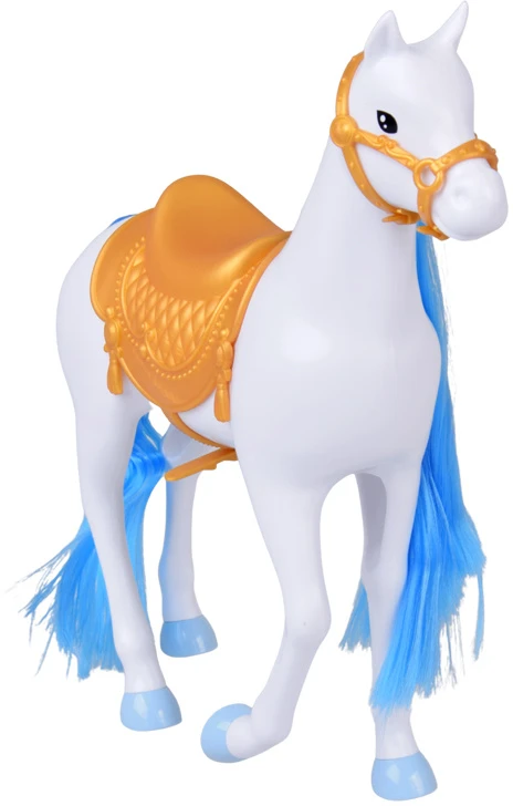 Jokomisiada Fairytale princess doll in a ball gown + royal carriage horse ZA5705