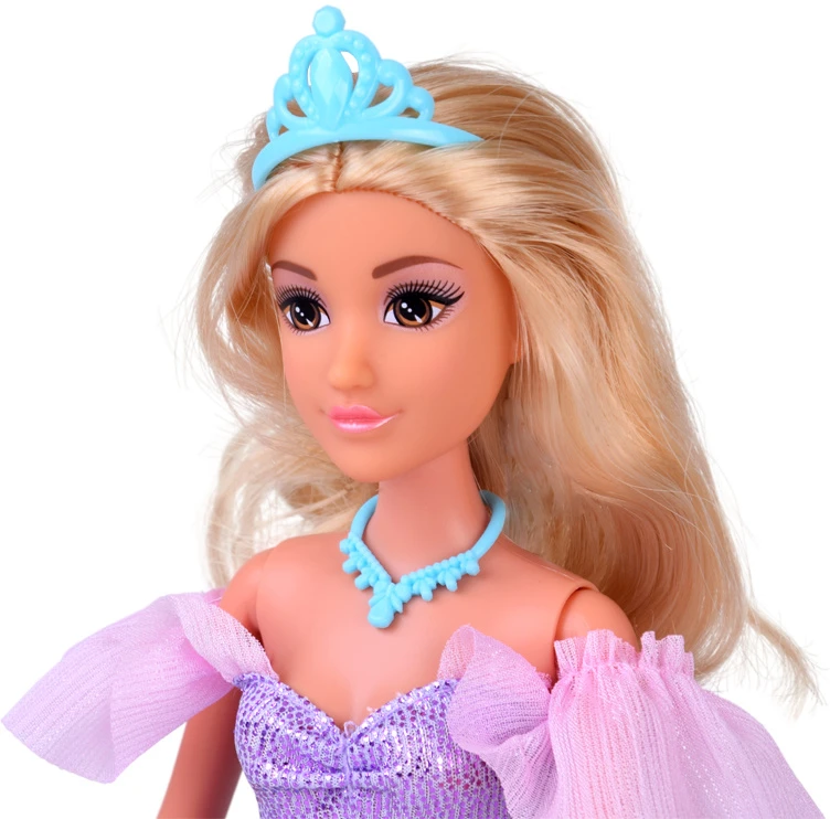 Jokomisiada Fairytale princess doll in a ball gown + royal carriage horse ZA5705
