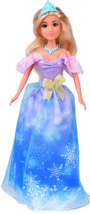 Jokomisiada Fairytale princess doll in a ball gown + royal carriage horse ZA5705