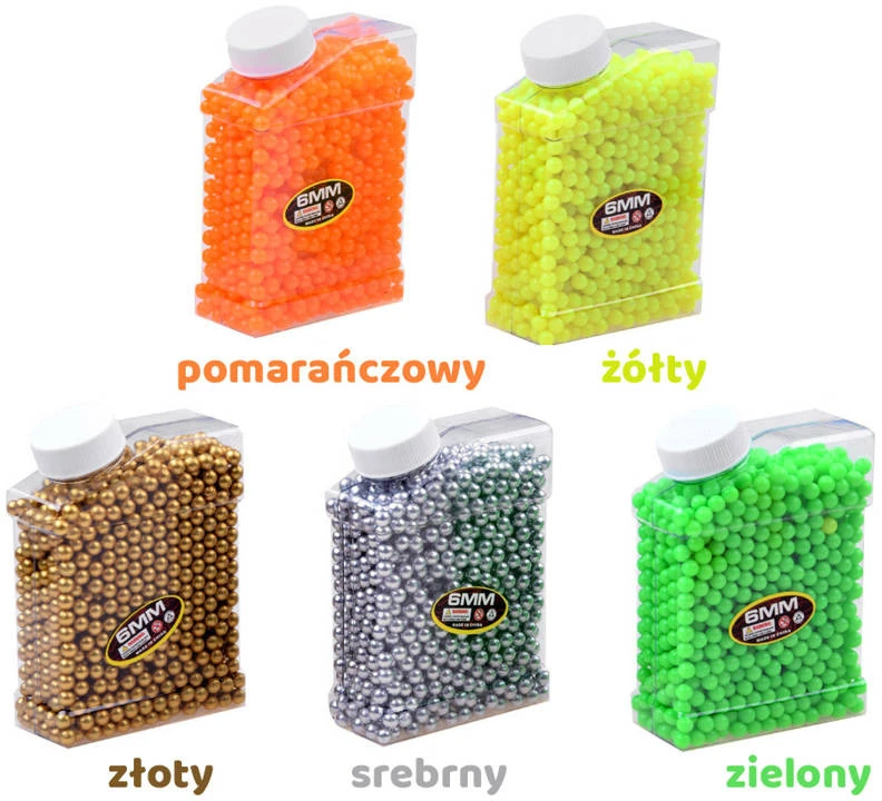 Jokomisiada Plastic balls for gun cartridges 6 mm ZA2474