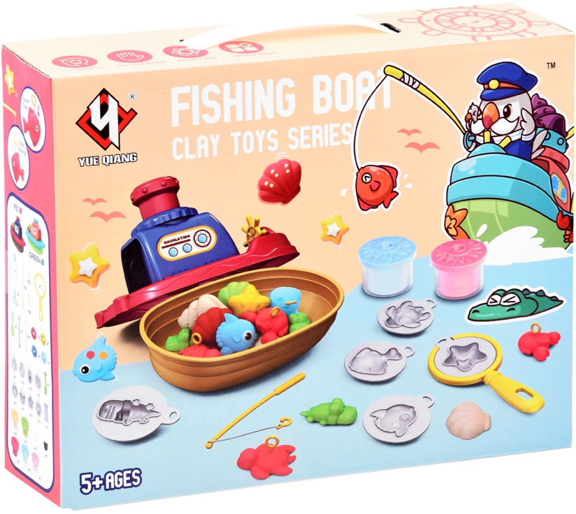 Jokomisiada Plastilino ŽVEJYBOS LAIVAS ir žvejybos rinkinys + formelės ZA4026