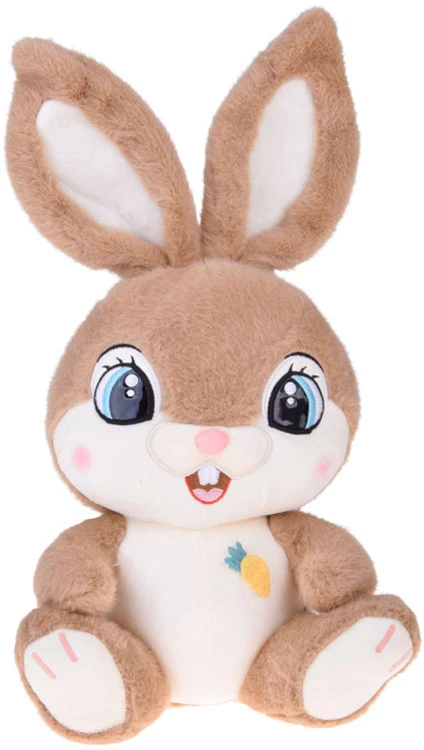 Jokomisiada Plush rabbit 40 cm. Charming ruda CARAMEL with foldable ears ZA5922