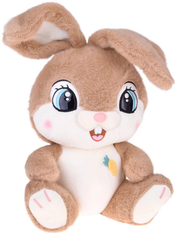 Jokomisiada Plush rabbit 40 cm. Charming ruda CARAMEL with foldable ears ZA5922