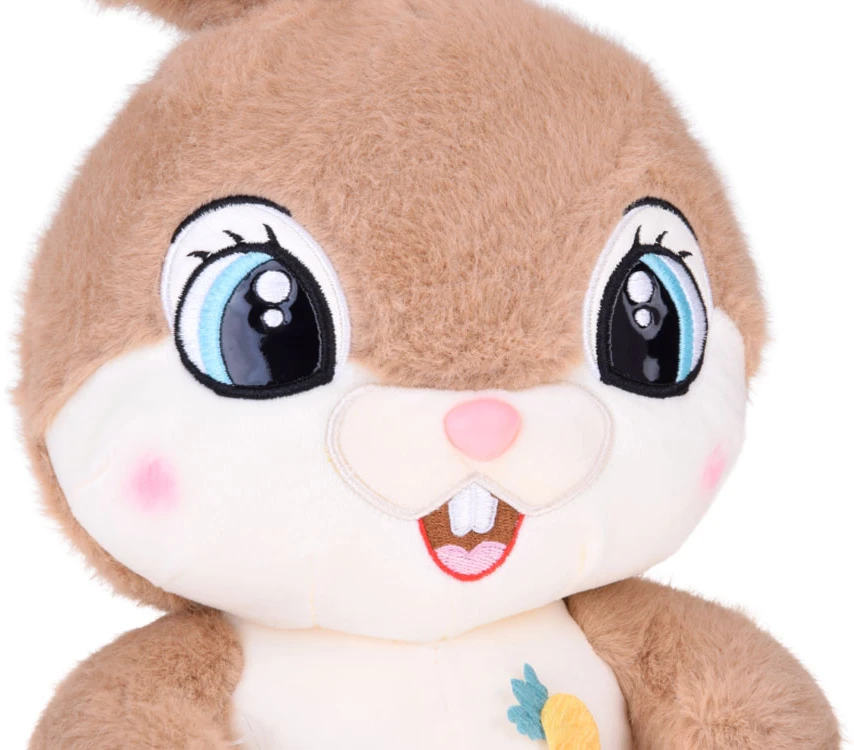 Jokomisiada Plush rabbit 40 cm. Charming ruda CARAMEL with foldable ears ZA5922