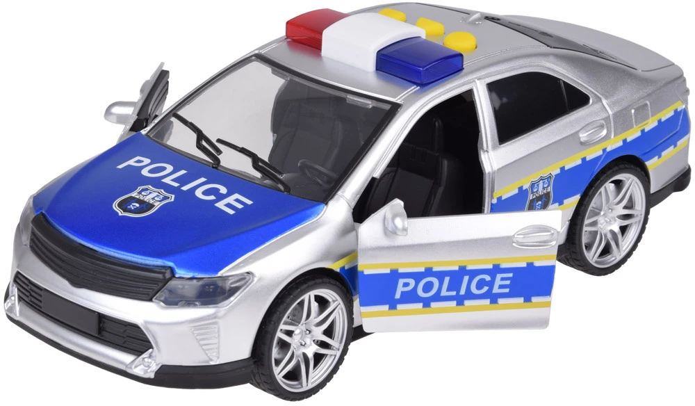 Jokomisiada Policijos automobilis policijos automobilis skleidžia šviesos garsus atidarant duris ZA5221