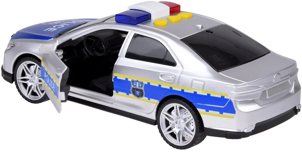 Jokomisiada Policijos automobilis policijos automobilis skleidžia šviesos garsus atidarant duris ZA5221