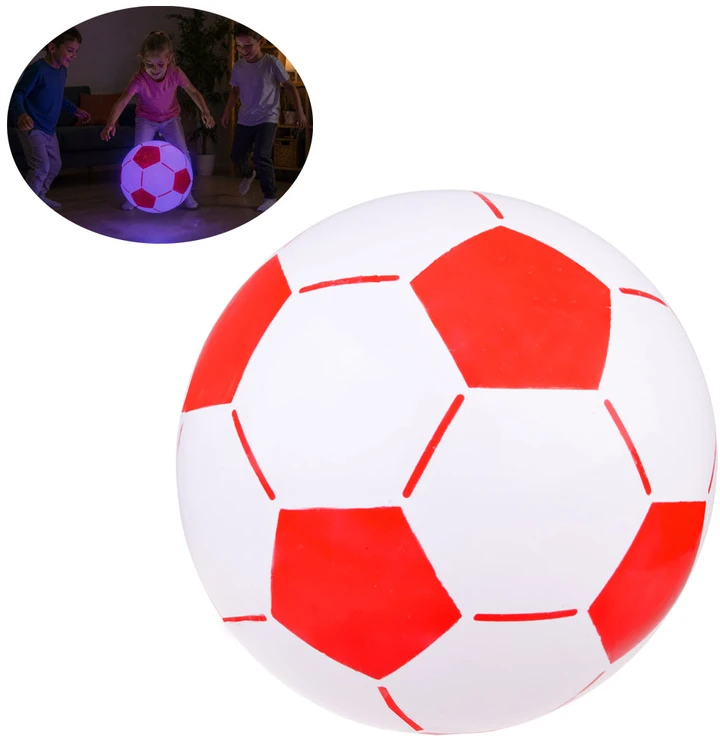 Jokomisiada Inflatable LED Ball for Kids 67 cm – Lightweight, Glowing, Perfect for Play SP0869