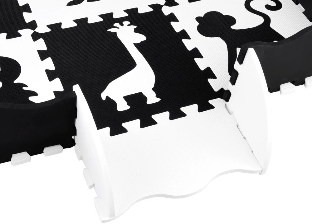 Jokomisiada Dėlionė FOAM Contrast Mat Animals Shapes