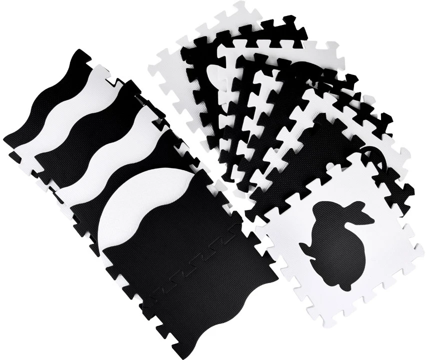 Jokomisiada Dėlionė FOAM Contrast Mat Animals Shapes