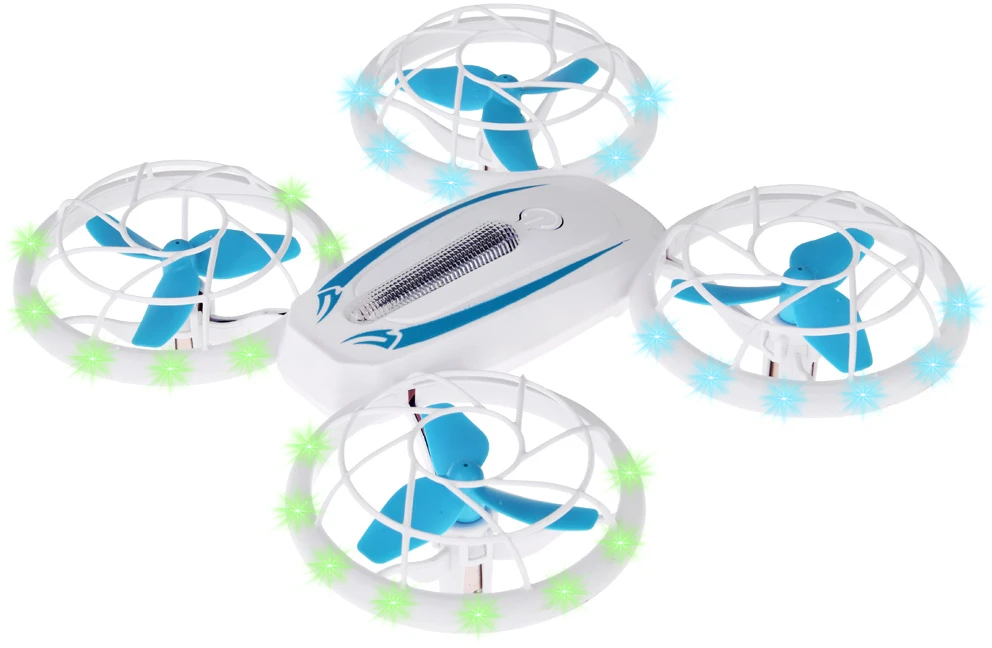Jokomisiada AEF41 kvadrokopterio LED dronas su nuotolinio valdymo pultu, įspūdinga akrobatika, lengvas valdymas RC0737